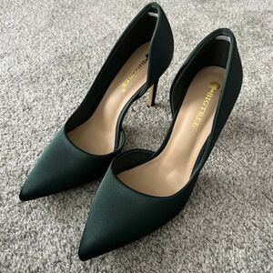Big Tree Dark Green Pointed Heels